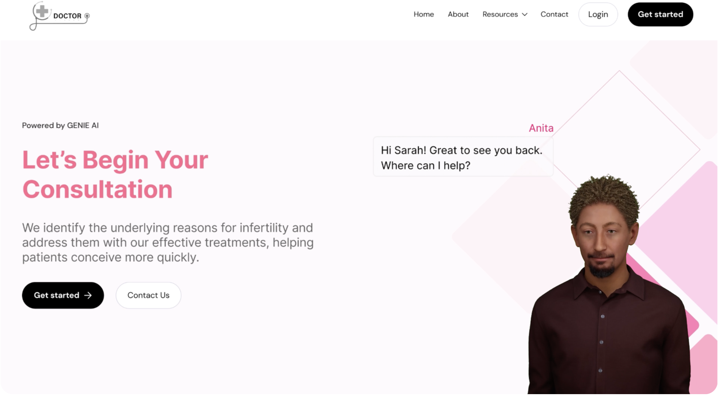 GENIE AI workspace screenshot